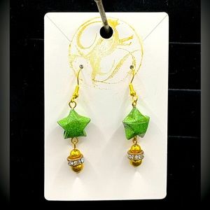 Lucky Little Star origami star earrings LLS03